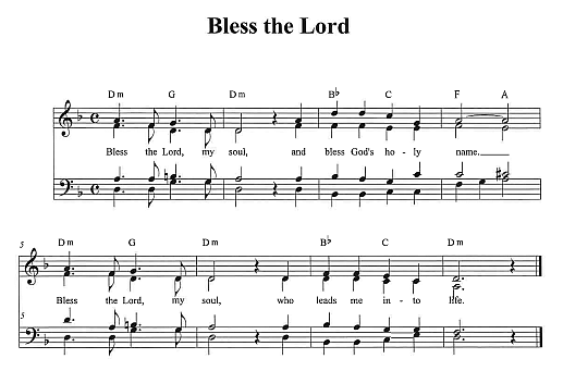 'Bless the Lord My Soul'