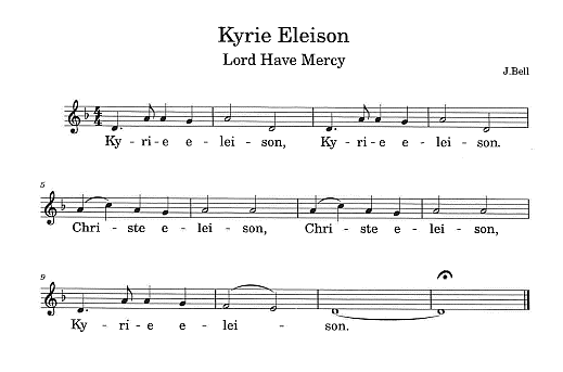 'Kyrie Eleison, Lord Have Mercy'