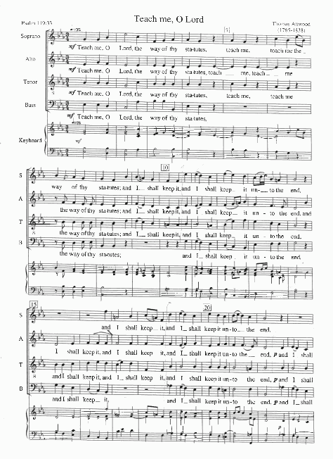 Anthem - Teach Me O Lord [Page 1]