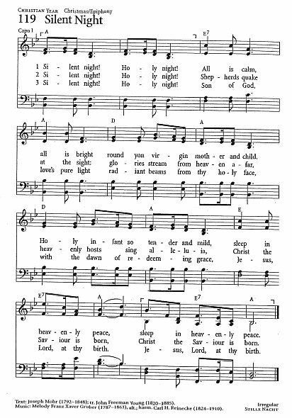 Communian Hymn CP #119  'Silent Night'