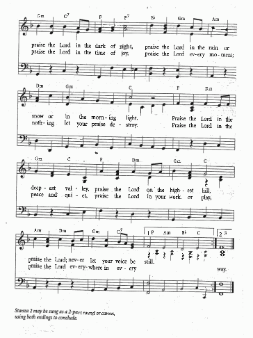 Closing Hymn CP #309 Praise the Lord With the Sound of Trumpets [Part 2]