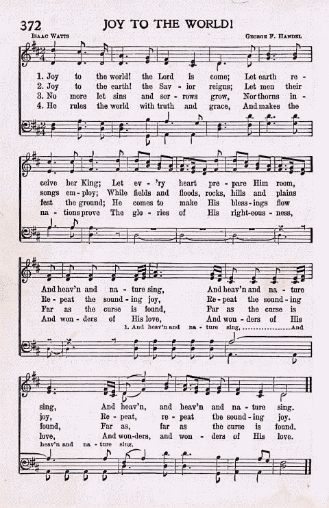Closing Hymn CP #372 'Joy To The World'