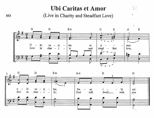 Communion Hymn 'Ubi Caritas et Amor'