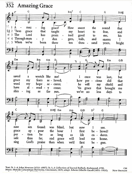Communion Hymn CP #532  'Amazing Grace'