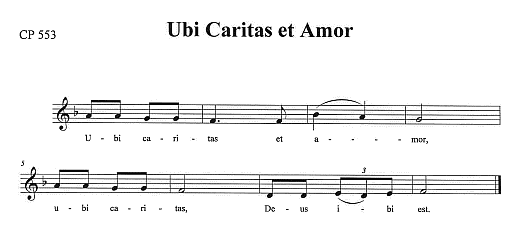 Communion Hymn CP #553 'Ubi Caritas et Amor'
