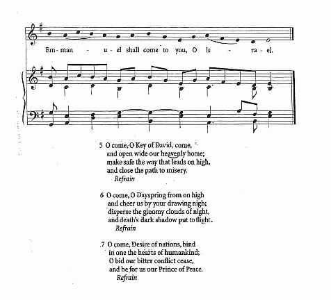 Communion Hymn CP# 89 'O Come, O Come Emmanuel'