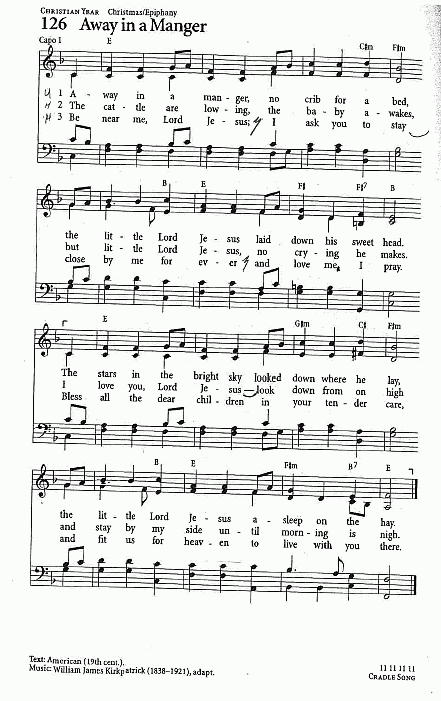Gradual Hymn CP #126 'Away in a Manger'