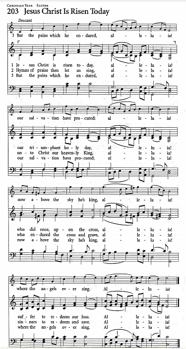 Gradual Hymn CP #203 - 'Jesus Christ I Risen Today'