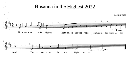 Hymn - 'Hosanna in the Highest'