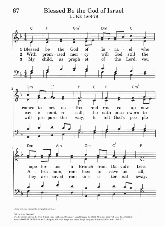 Hymn CP #11 'Blessed Be the God of Israel'