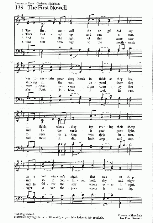 Hymn CP #139 'The First Nowell'
