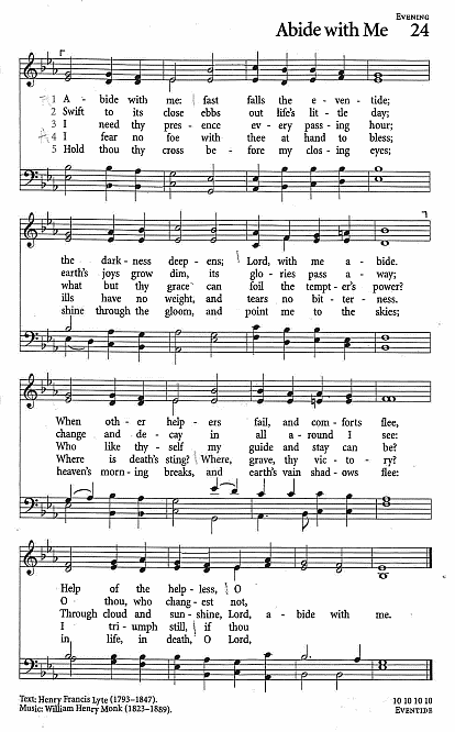 Hymn CP #24 'Abide with Me'