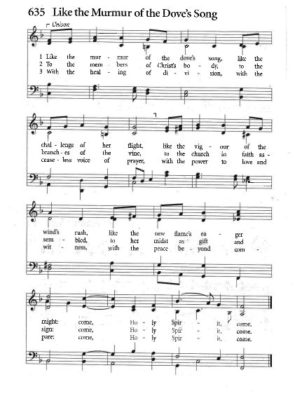 Hymn CP# 635 'Like the Murmer of a Dove’s Song'
