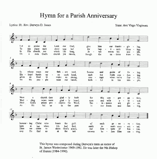 Hymn for a Parish Anniversary – Let Us Praise the Lord Our God