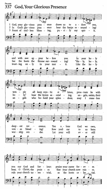 Offertory Hymn CP #37 'God, Your Glorious Presence'