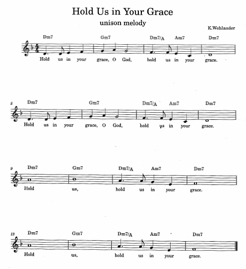 Opening Hymn 'Hold Us in Your Grace'