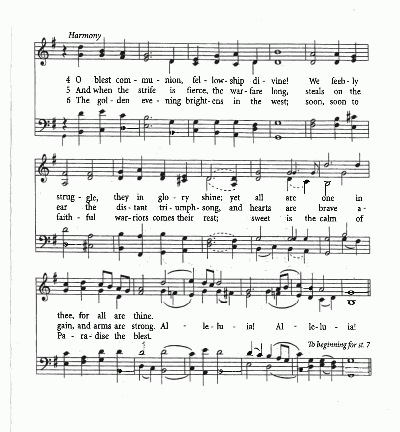 Opening Hymn - CP 276 – For All the Saints [part 2]