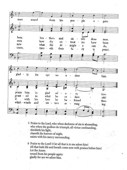 Opening Hymn - CP# 384 'Praise the Lord'
