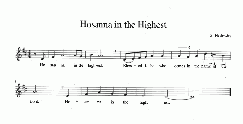 Prelude 'Hosanna in the Highest'