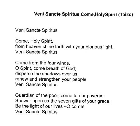 Prelude 'Veni Sancte Spiritus' (Come Holy Spirit)