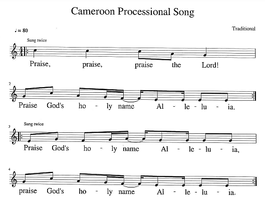 Processional Hymn 'Cameroon Processional Song'