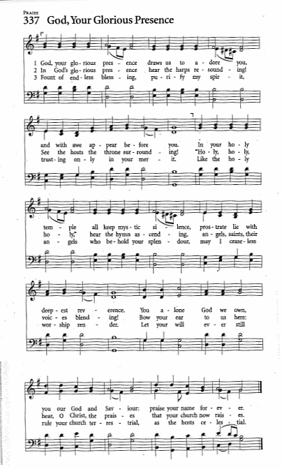 Processional Hymn CP #337 'God, Your Glorious Presence'