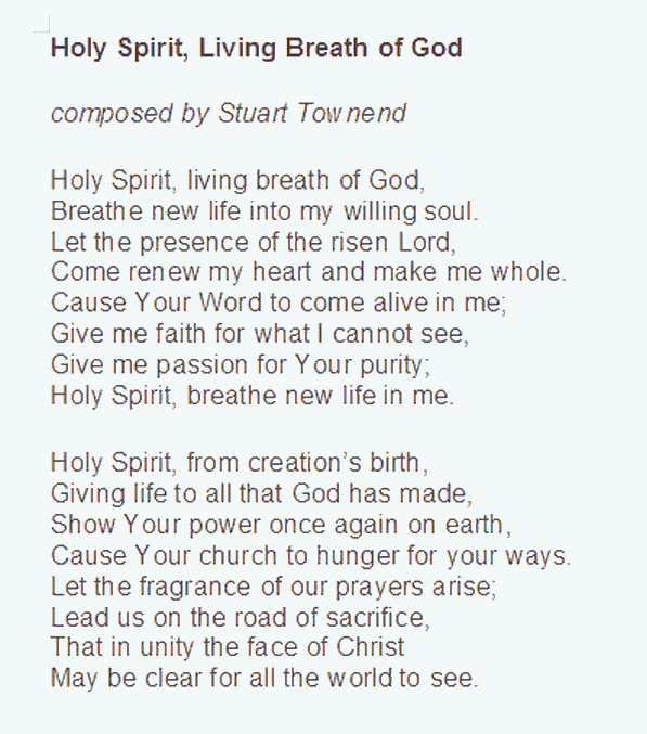 Vocal Solo - Holy Spirit